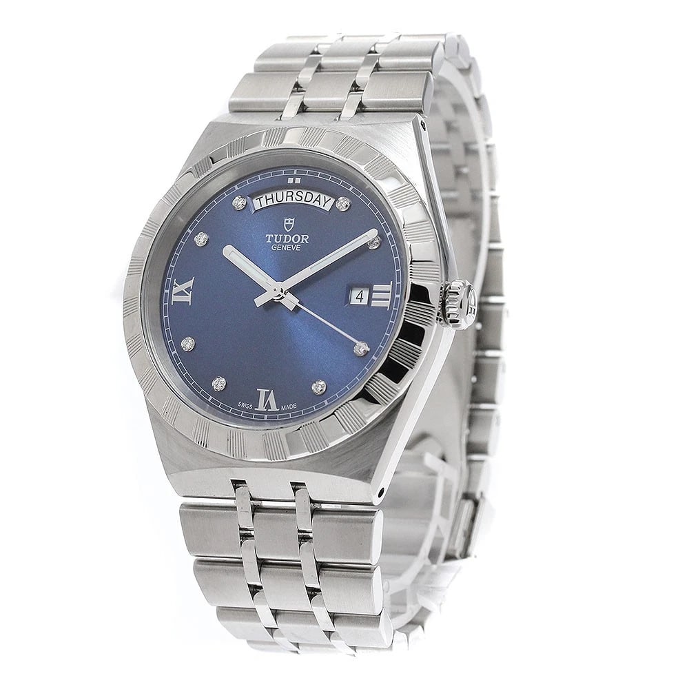 TUDOR ROYAL DATE NAVY AUTOMATIC WATCH - 2