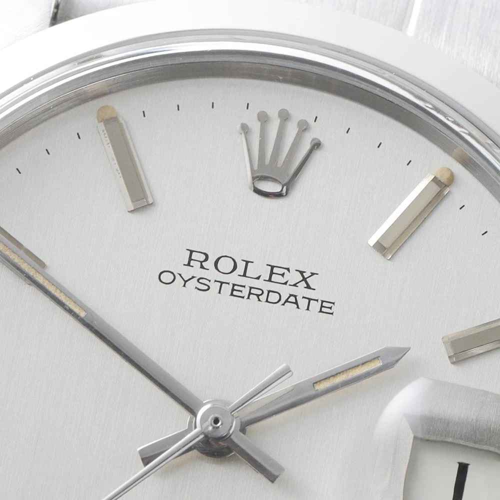 ROLEX OYSTER DATE PRECISION SILVER WATCH - 4
