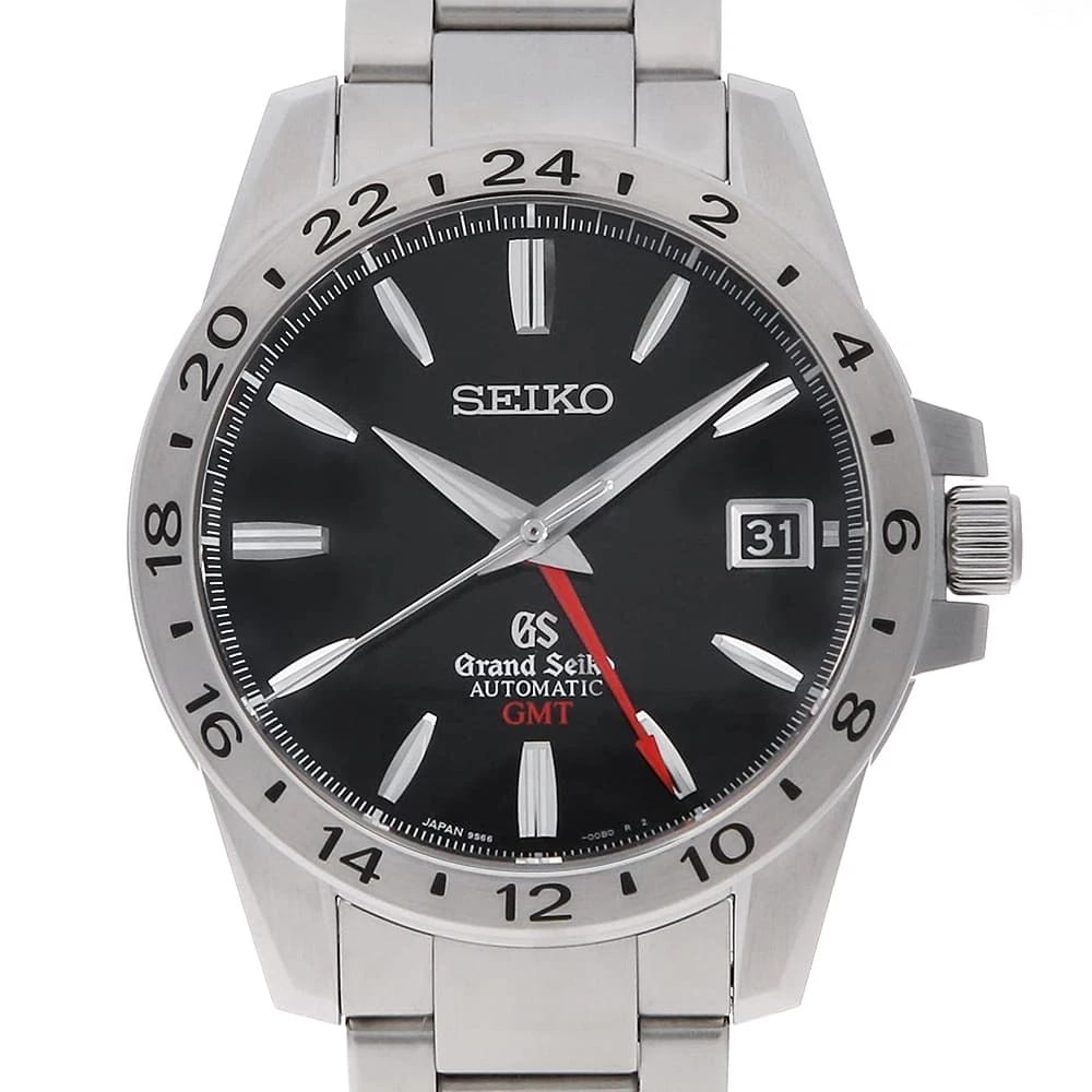 GRAND SEIKO MECHANICAL GMT WATCH: Grand Seiko Mechanical gmt Watch Brand: Grand Seiko Type/Style: Wrist watch Material: Band Material Stainless Steel, Case Material Stainless Steel Color: Dial color Black Size: Case:W39.5mm Circumfere