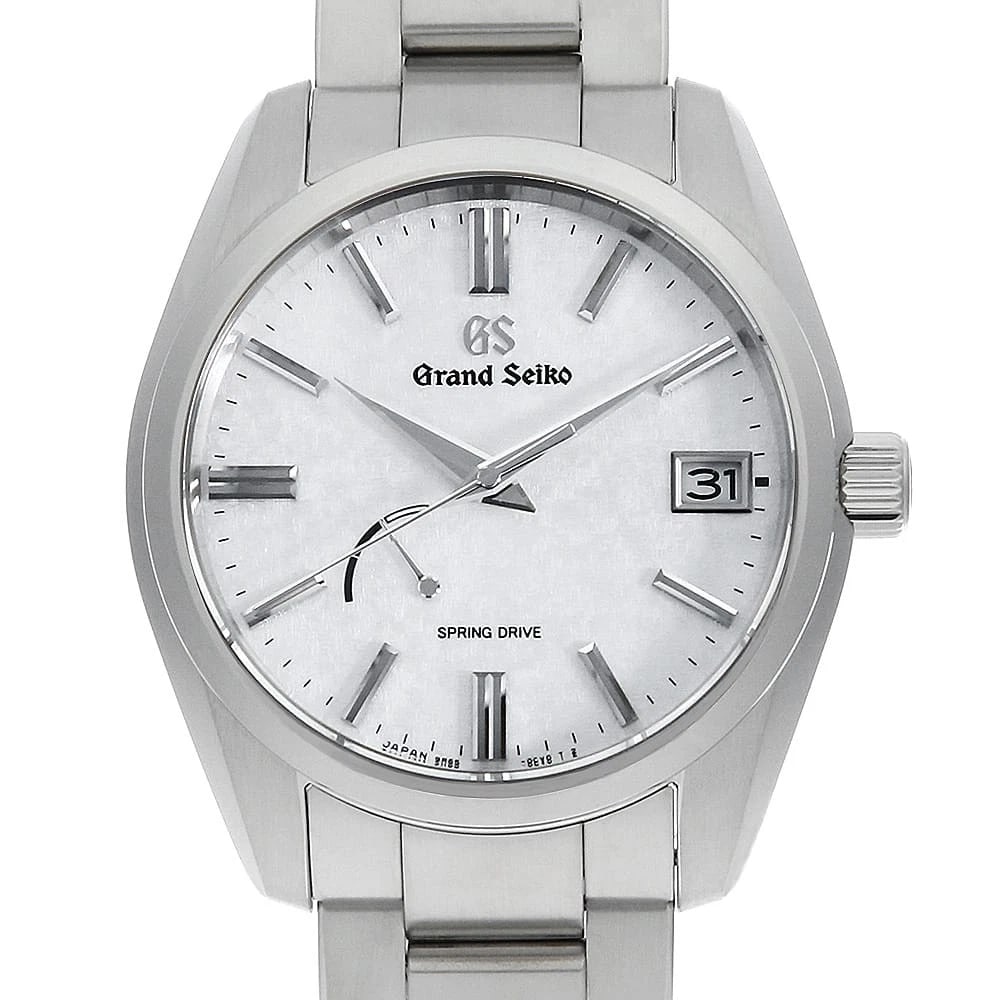 GRAND SEIKO HERITAGE COLLECTION SPRING DRIVE WATCH: Grand Seiko Heritage Collection Spring Drive Watch Brand: Grand Seiko Type/Style: Wrist watch Material: Band Material Stainless Steel, Case Material Stainless Steel Color: Dial color Silver Size: