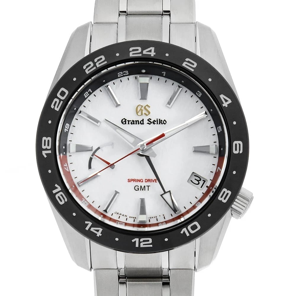 GRAND SEIKO SPORTS COLLECTION WATCH: Grand Seiko Sports Collection Watch Brand: Grand Seiko Type/Style: Wrist watch Material: Band Material Stainless Steel, Case Material Stainless Steel Color: Dial color White Size: Case:W40mm Circumfer