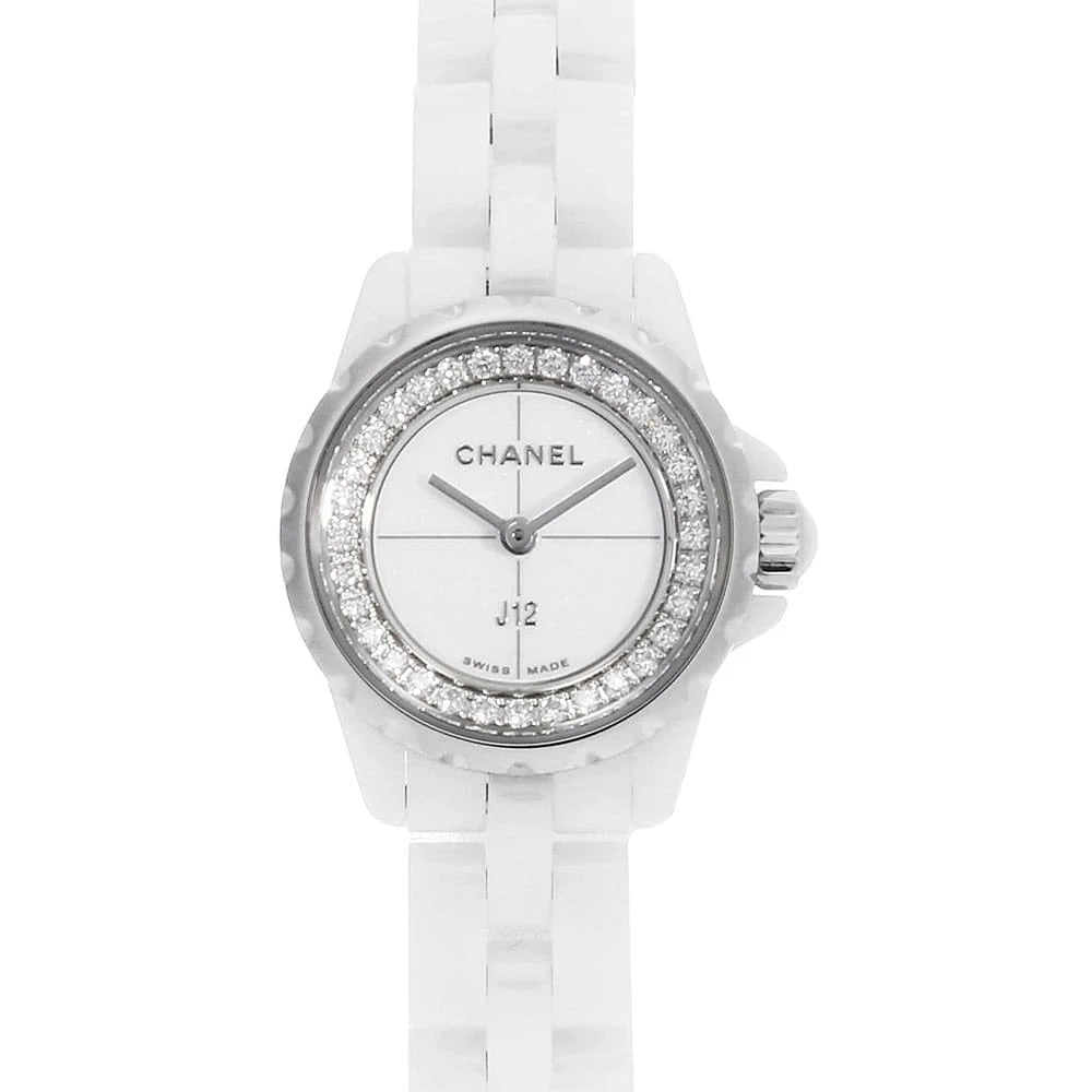 CHANEL J12 WHITE WATCH: CHANEL J12 White Watch Brand: CHANEL Type/Style: Wrist watch Material: Band Material Ceramic, Case Material Ceramic Color: Dial color White Size: Case:W19mm Circumference of Wrist:14.5cm Accessories: