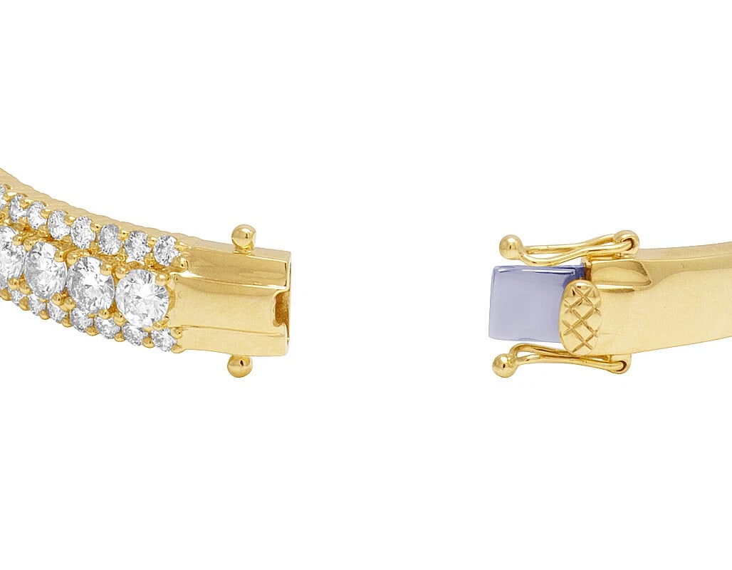 SOLITAIRES 20 POINTER DIAMONDBANGLE BRACELET - 3