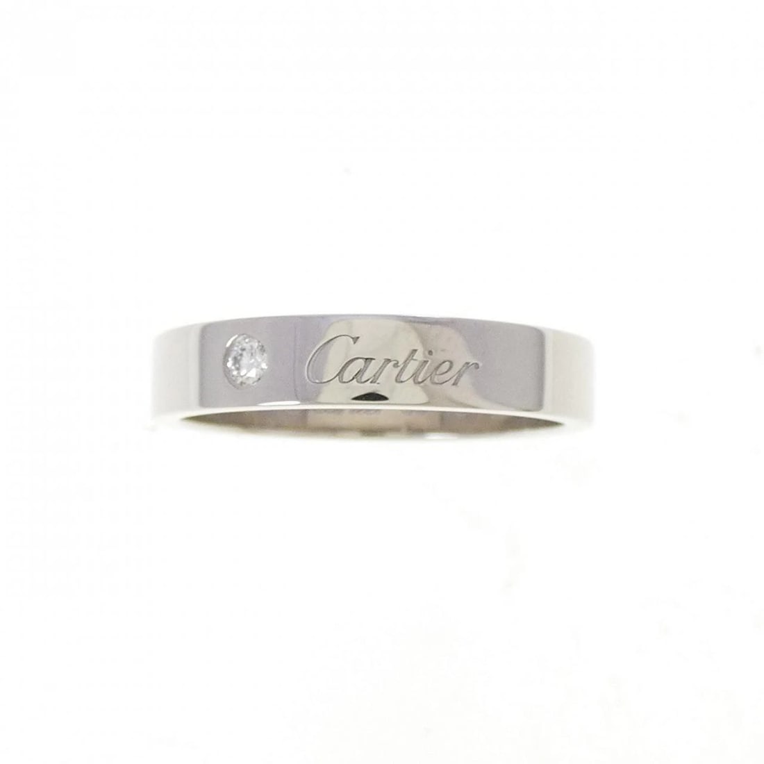 CARTIER WEDDING 1P RING: Cartier Wedding 1P Ring Brand: CARTIER Type/Style: Ring Material: Platinum950, Main Stone/Creation Natural Color: Silver Size: US8 1/2(58) Accessories: None Accessories Notice: When purchasing