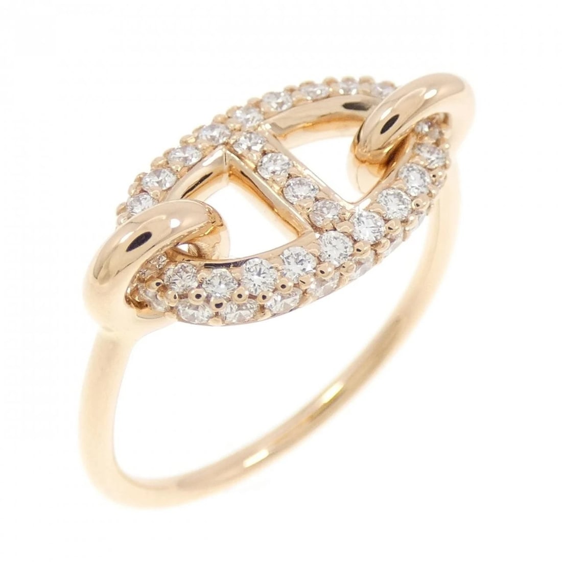 HERMES FARANDOLE RING: Hermes Farandole Ring Brand: HERMES Type/Style: Ring Material: 750 Pink Gold, Main Stone/Creation Natural Color: Pink Gold Size: US6 1/4(52) Accessories: None Accessories Notice: When purchasing