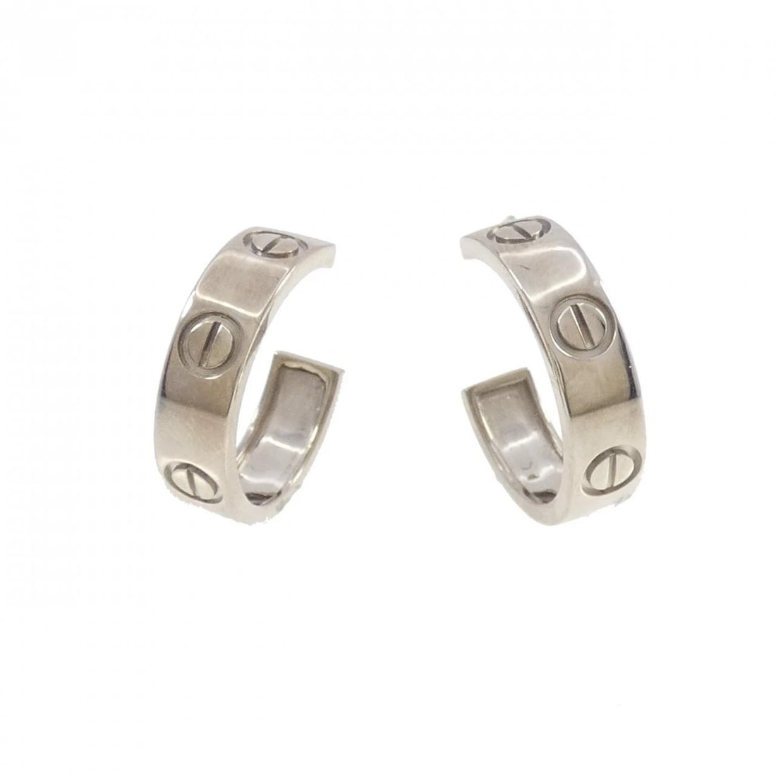 CARTIER LOVE PIERCE: Cartier Love Pierce Brand: CARTIER Type/Style: Pierce/Earring Material: 750 white gold, Color: none Size: Approx. height x width: 20.0mm x 5.3mm Accessories: None Accessories Notice: When purchasing