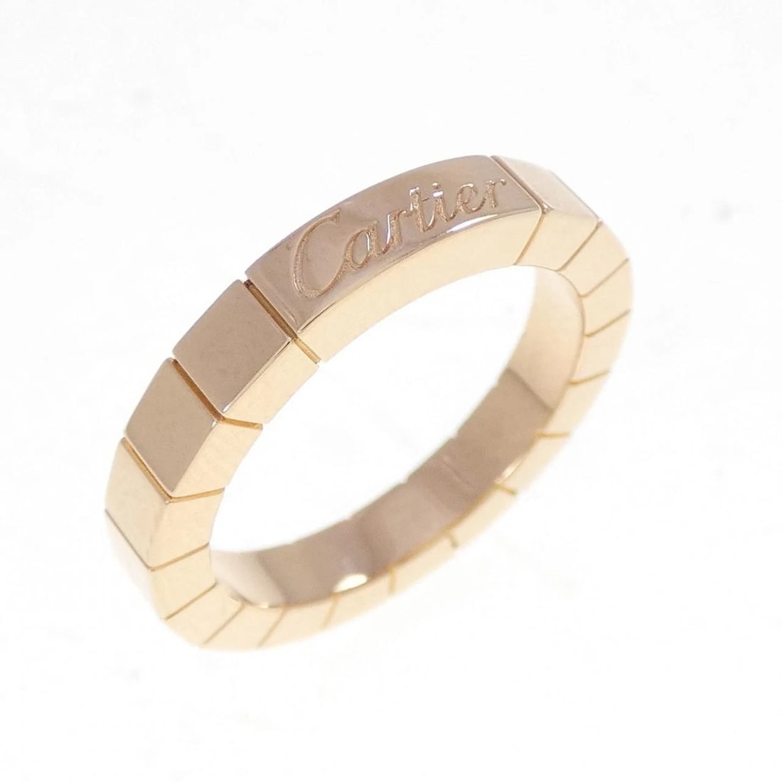 CARTIER LANIER RING: Cartier Lanier Ring Brand: CARTIER Type/Style: Ring Material: 750 Pink Gold, Color: Pink Gold Size: US4(47) Accessories: None Accessories Notice: When purchasing pre-owned goods, please refer to the