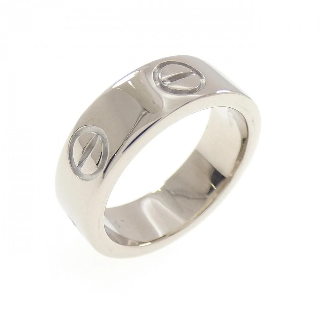 CARTIER LOVE RING: Cartier Love Ring Brand: CARTIER Type/Style: Ring Material: 750 white gold, Color: none Size: US4(47) Accessories: None Accessories Notice: When purchasing pre-owned goods, please refer to the photos