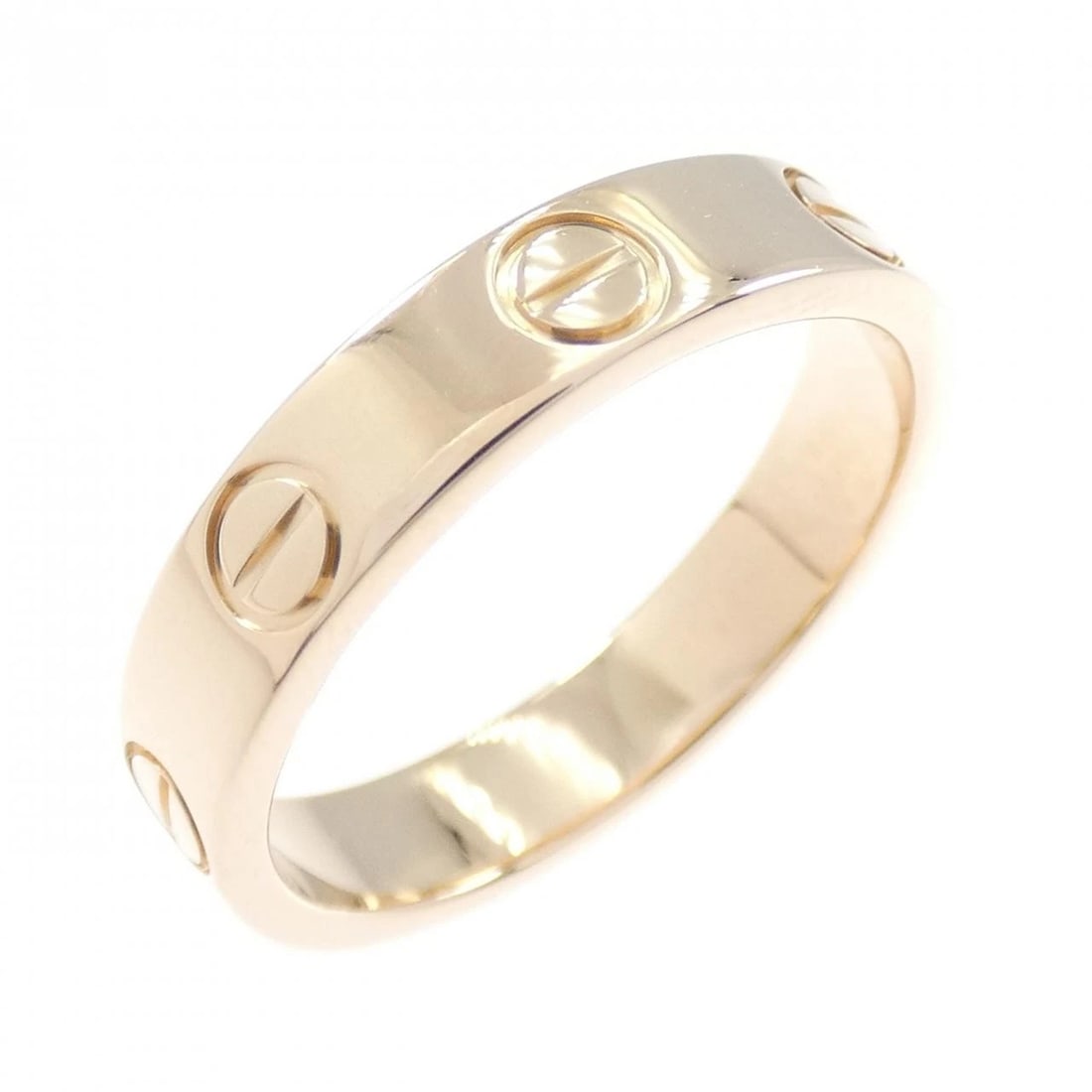 CARTIER MINI LOVE RING: Cartier Mini Love Ring Brand: CARTIER Type/Style: Ring Material: 750 Pink Gold, Color: Pink Gold Size: US5(49) Accessories: None Accessories Notice: When purchasing pre-owned goods, please refer to