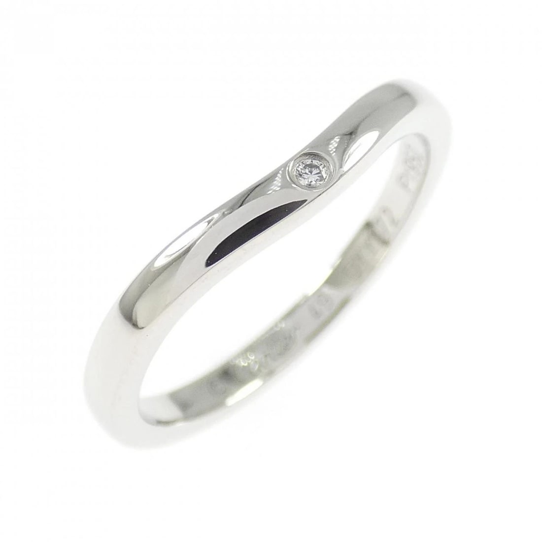 CARTIER BALLERINA 3-PIECE RING: Cartier Ballerina 3-Piece Ring Brand: CARTIER Type/Style: ring Material: Platinum950, Main Stone/Creation Natural Color: Silver Size: US5.5(49) Accessories: None Accessories Notice: When purchasing