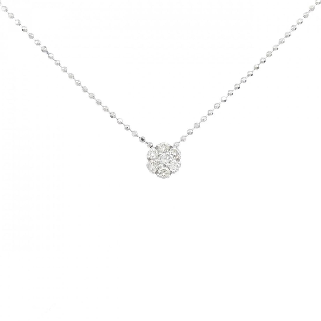 PONTE VECCHIO DIAMOND NECKLACE: Ponte Vecchio Diamond Necklace Brand: Ponte Vecchio Type/Style: Ponte Vecchio Necklace Material: K18 white gold, Main Stone/Creation Natural Color: none Size: Size40cmActual Size Pendant length