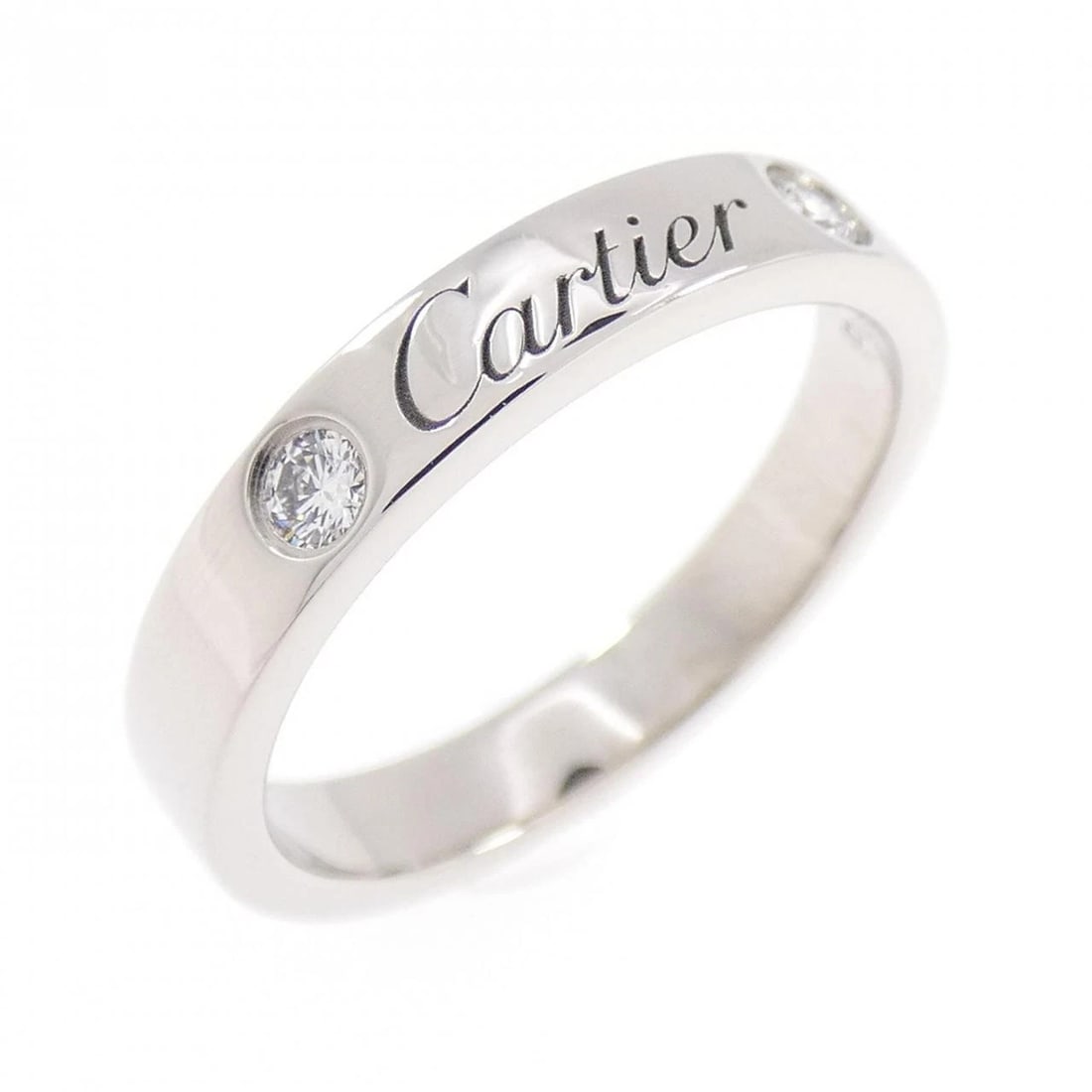 CARTIER WEDDING 2P RING: Cartier Wedding 2P Ring Brand: CARTIER Type/Style: Cartier Ring Material: Platinum950, Main Stone/Creation Natural Color: none Size: US4 1/2(48) Accessories: None Accessories Notice: When purchasing