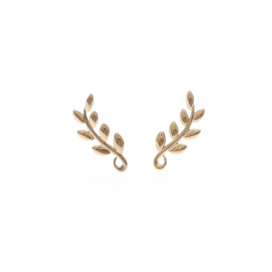 TIFFANY & CO. OLIVE LEAF CLIMBER PIERCE: TIFFANY & Co. Olive Leaf Climber Pierce Brand: TIFFANY&Co. Type/Style: TIFFANY&Co. Pierce/Earring Material: 750 Pink Gold, Color: PINK GOLD Size: Actual Size Approximate dimensions (height x width):