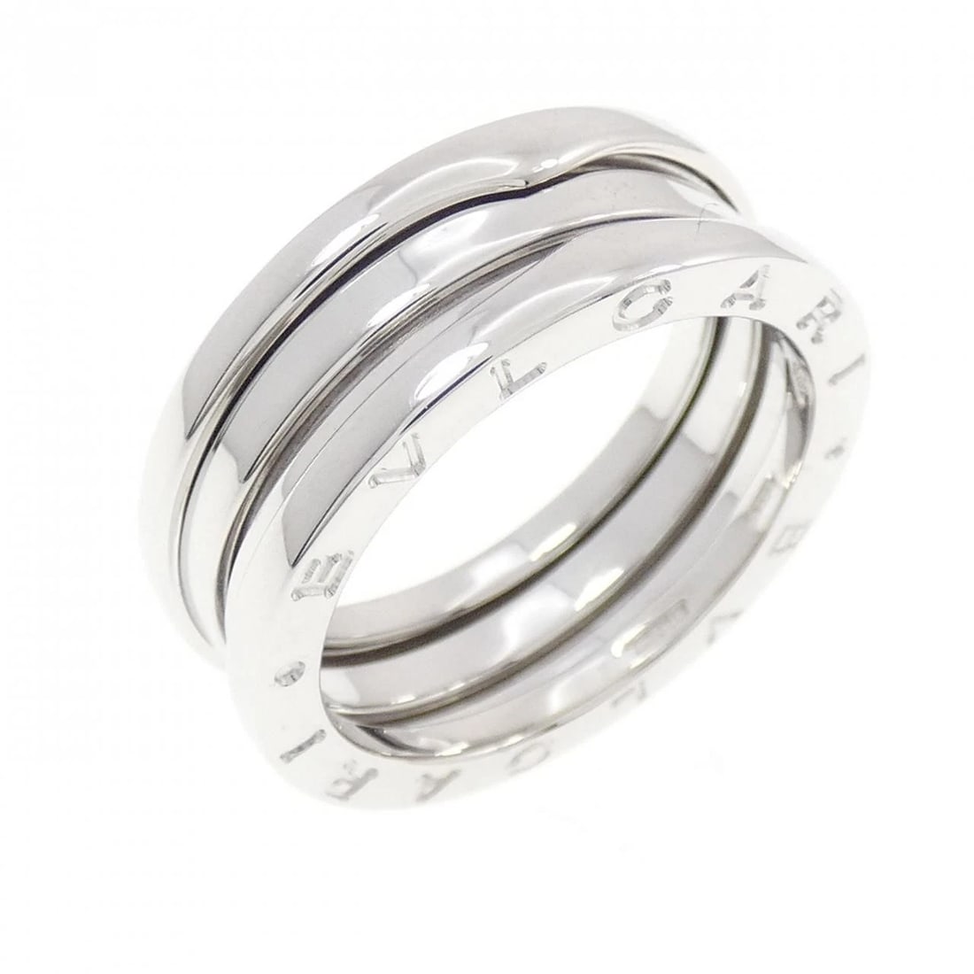 BVLGARI -BAND RING: Bvlgari -Band Ring Brand: BVLGARI Type/Style: Bulgari Ring Material: 750 white gold, Color: none Size: US8 Accessories: None Accessories Notice: When purchasing pre-owned goods, please refer to the