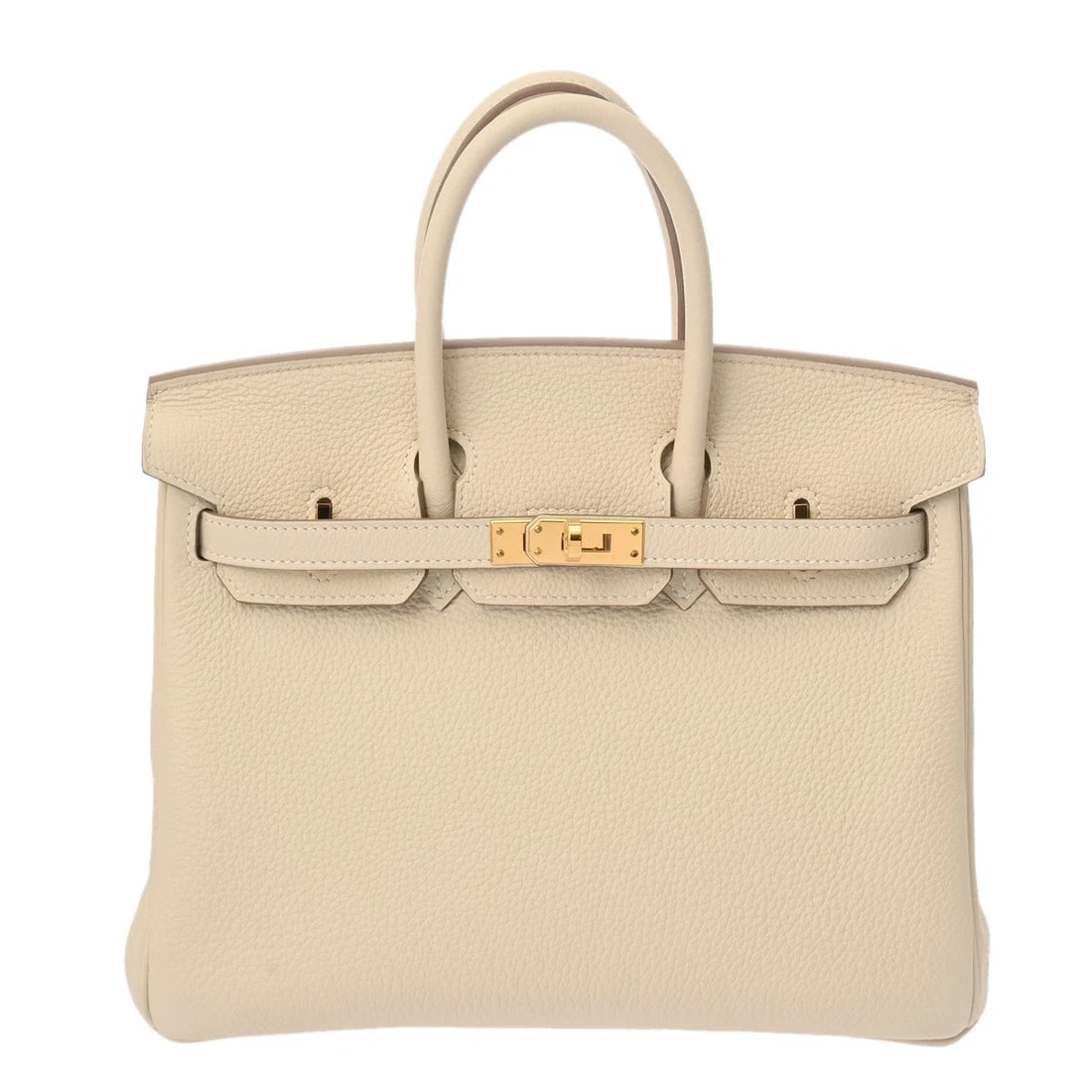 HERMES BIRKIN 25 TOGO CRAIE HANDBAG: HERMES Birkin 25 Togo Craie Handbag Brand: HERMES Type/Style: Handbag Material: Togo Color: Craie ? Gold Metal Size: H:about 8.1inch W:about 9.8inch D:about 5.1inch Accessories: None Accessories