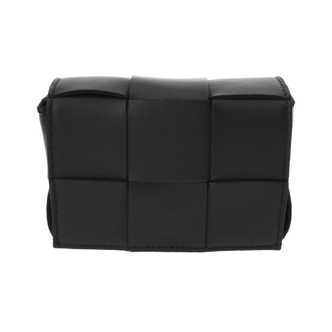 BOTTEGA VENETA CASSETTE MINI MAXI INTRECCIATO LAMBSKIN: BOTTEGA VENETA Cassette Mini MAXI INTRECCIATO lambskin Brand: BOTTEGA VENETA Type/Style: Shoulder Bag Material: lambskin Color: black ? Gold Metal Size: H:about 3.5inch W:about 4.7inch D:about