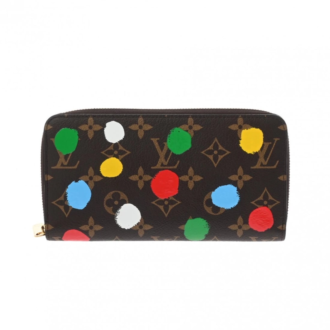 LOUIS VUITTON LVXYK ZIPPY WALLET MONOGRAM PAINTED: LOUIS VUITTON LVxYK Zippy Wallet Monogram Painted Brand: LOUIS VUITTON Type/Style: Purse Material: Monogram canvas Color: Brown Size: H:about 4.1inch W:about 7.7inch Accessories: None Accessories