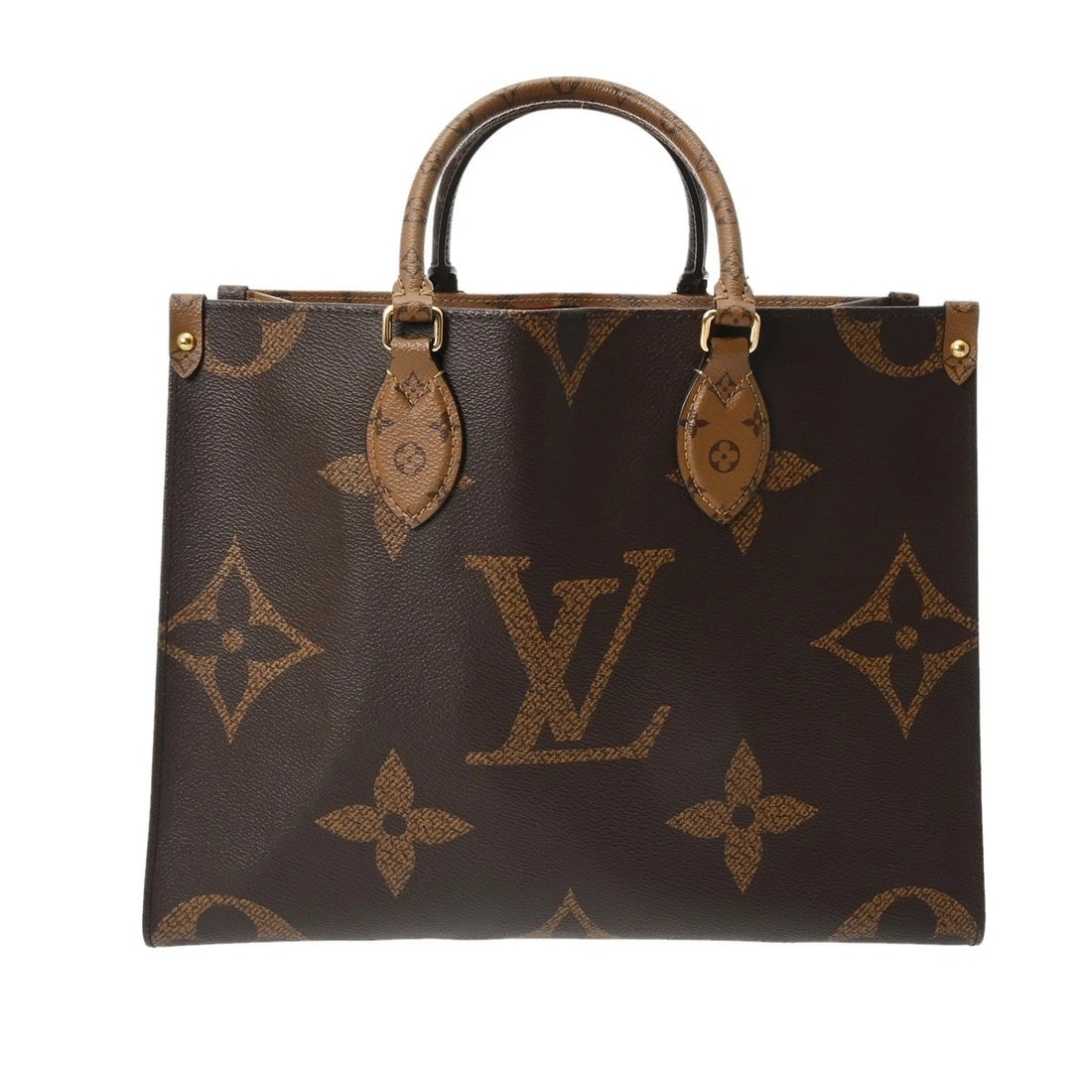 LOUIS VUITTON MM MONOGRAM GIANT REVERSE: LOUIS VUITTON MM Monogram giant reverse Brand: LOUIS VUITTON Type/Style: Handbag Material: Monogram canvas Color: Brown Size: H:about 10.2inch W:about 13.6inch D:about 5.7inch Accessories: None