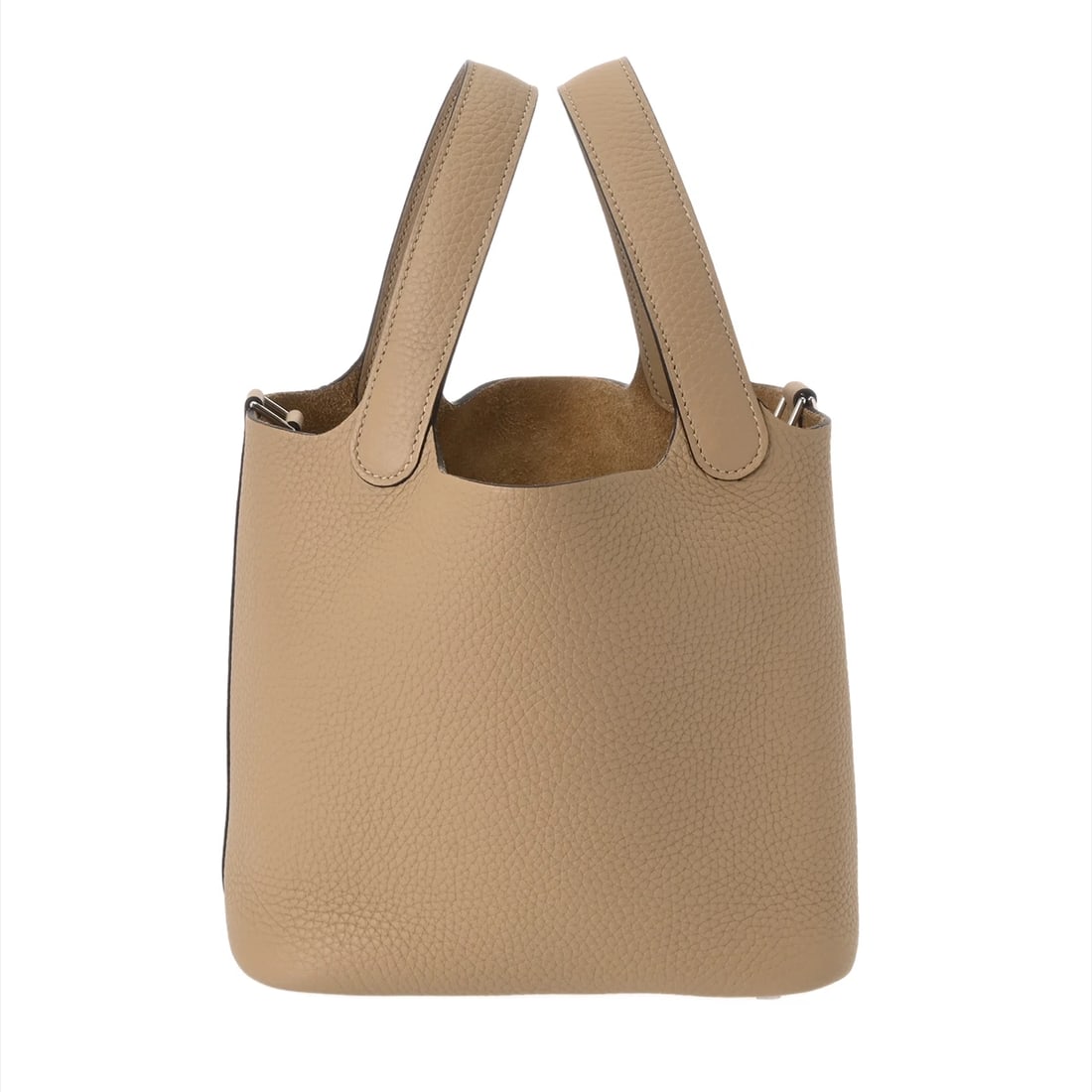 HERMES PICOTIN LOCK PM TAURILLON CLEMENCE BEIGE MARFA HANDBAG (1 of 6)