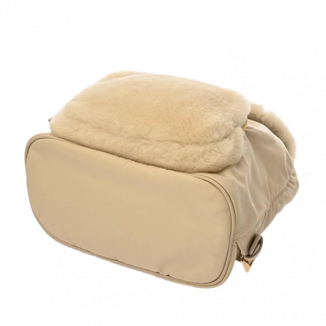 PRADA RE-NYLON BACKPACK NYLON YELLOW BEIGE BACKPACK - 3