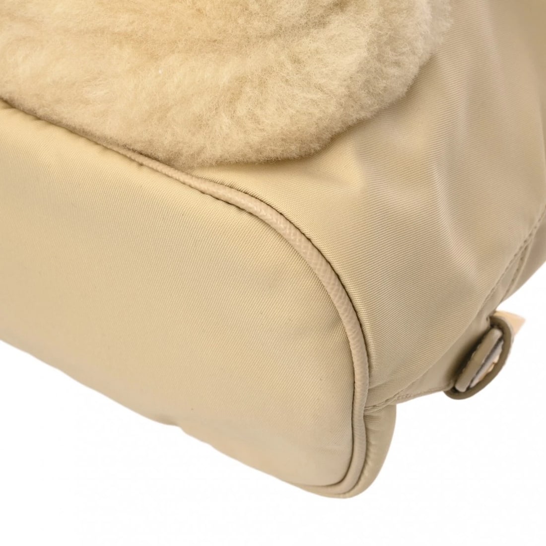 PRADA RE-NYLON BACKPACK NYLON YELLOW BEIGE BACKPACK - 5
