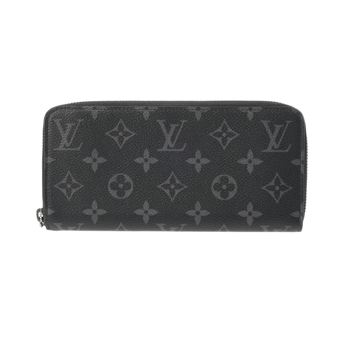 LOUIS VUITTON ZIPPY WALLET HORIZONTAL MONOGRAM ECLIPSE: LOUIS VUITTON Zippy Wallet Horizontal Monogram Eclipse Brand: LOUIS VUITTON Type/Style: Purse Material: Monogram canvas Color: Noir ? SilverMetal Size: H:about 3.9inch W:about 7.9inch Accessories: