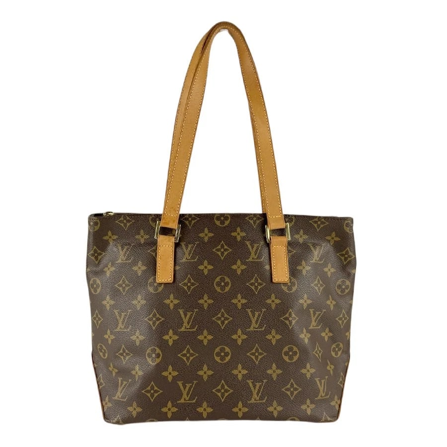 LOUIS VUITTON MONOGRAM CABAS PIANO SHOULDER BAG: LOUIS VUITTON Monogram Cabas Piano Shoulder Bag Brand: LOUIS VUITTON Type/Style: Shoulder Bag Material: Monogram Canvas Color: Brown Size: Size [inch] W:10.6inx H:9.4inx D:4.7in Size [cm] W:27cmx H:24
