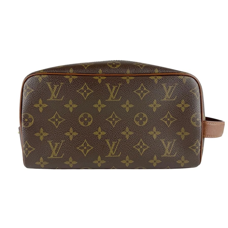 LOUIS VUITTON MONOGRAM CLUTCH BAG: LOUIS VUITTON Monogram Clutch Bag Brand: LOUIS VUITTON Type/Style: Clutch Bag Material: Monogram Canvas Color: Brown Size: Size [inch] W:9.8inx H:5.5inx D:3.9in Handle Length:6.7in Size [cm] W:25cmx H