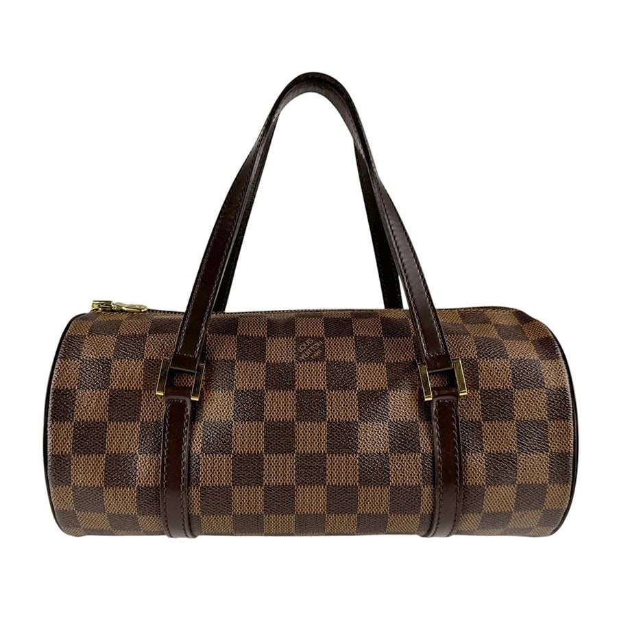 LOUIS VUITTON DAMIER EBENE PAPILLON PM HANDBAG: LOUIS VUITTON Damier Ebene Papillon PM Handbag Brand: LOUIS VUITTON Type/Style: Handbag Material: Damier Canvas Color: Brown Size: Size [inch] W:11.0inx H:6.3inx D:4.7in Handle Length:15.7in Size [cm]