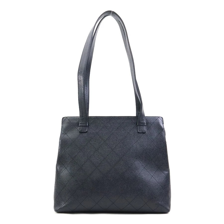 CHANEL MATELASSE SHOULDER BAG: CHANEL Matelasse Shoulder Bag Brand: CHANEL Type/Style: Shoulder Bag Material: Caviar Skin Leather Color: Black Size: Size [inch] W:11.8inx H:10.2inx D:4.3in Size [cm] W:30cmx H:26cmx D:11cm