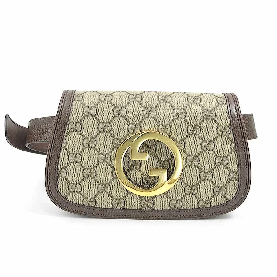 GUCCI WAIST BAG BELT BAG BODY BAG: GUCCI Waist bag Belt bag body bag Brand: GUCCI Type/Style: Waist bag Material: PVC Color: Brown Size: Size [inch] (Bottom)W:8.3inx H:5.1inx D:1.6in Size [cm] (Bottom)W:21cmx H:13cmx D:4cm Accessor