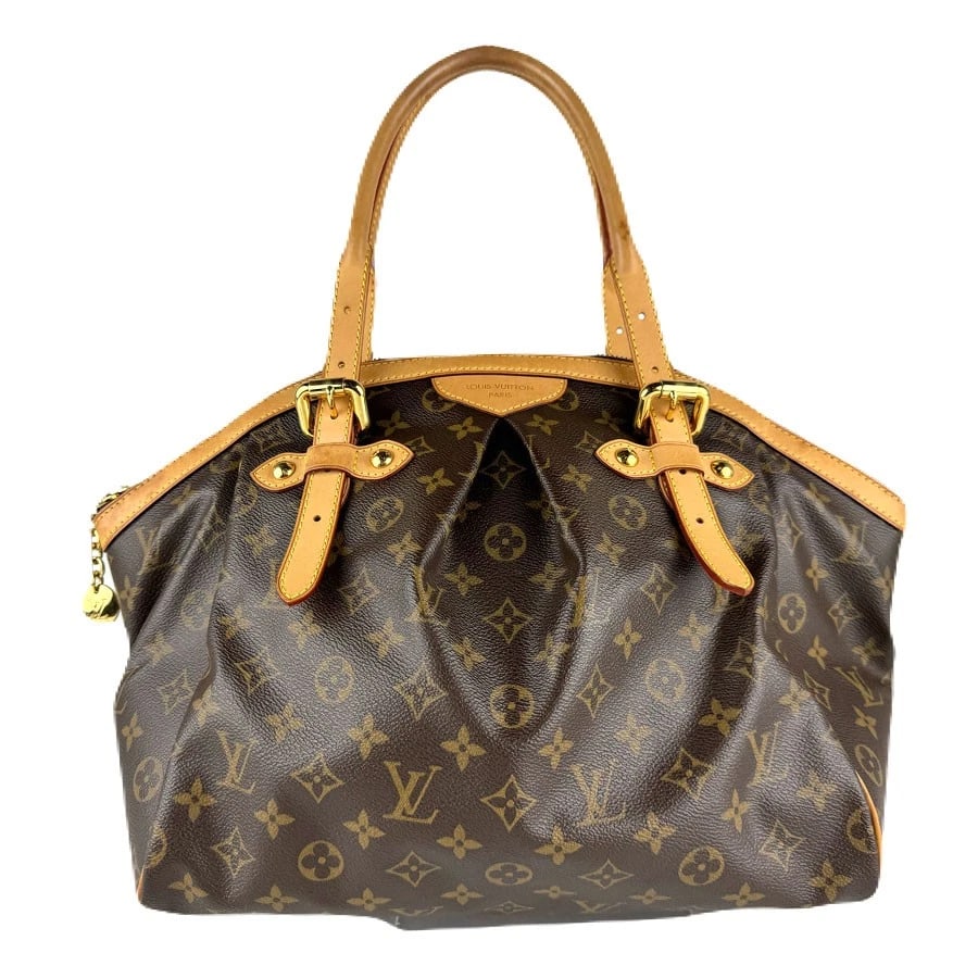 LOUIS VUITTON MONOGRAM TIBOLI GM HANDBAG: LOUIS VUITTON Monogram Tiboli GM Handbag Brand: LOUIS VUITTON Type/Style: Handbag Material: Monogram Canvas Color: Brown Size: Size [inch] W:13.0inx H:11.0inx D:7.1in Handle Length:27.6in Size [cm]