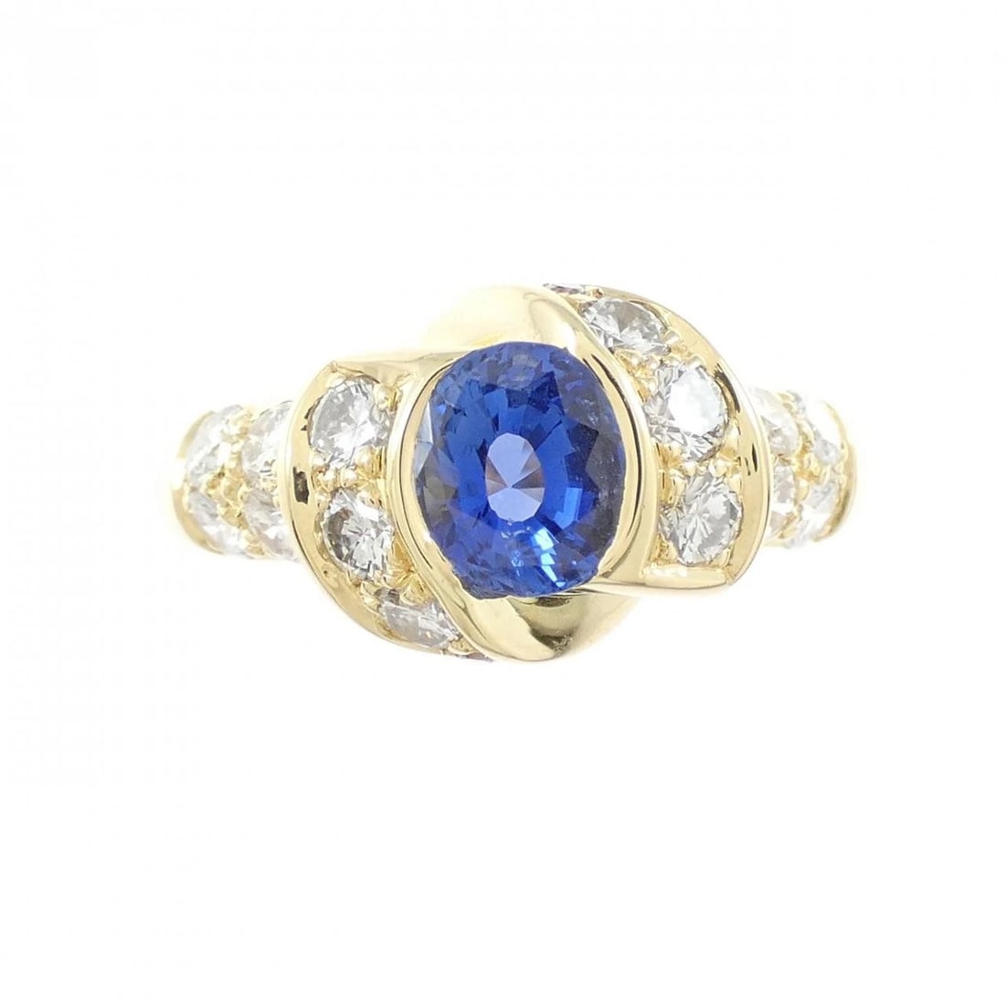 K18YG SAPPHIRE RING - 2