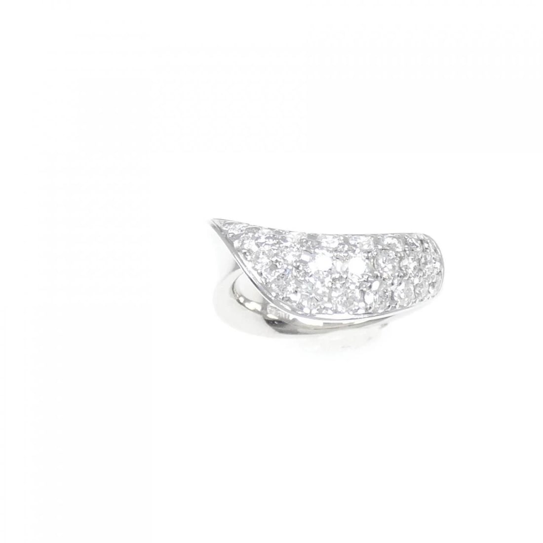 K18WG PAVE DIAMOND RING - 2
