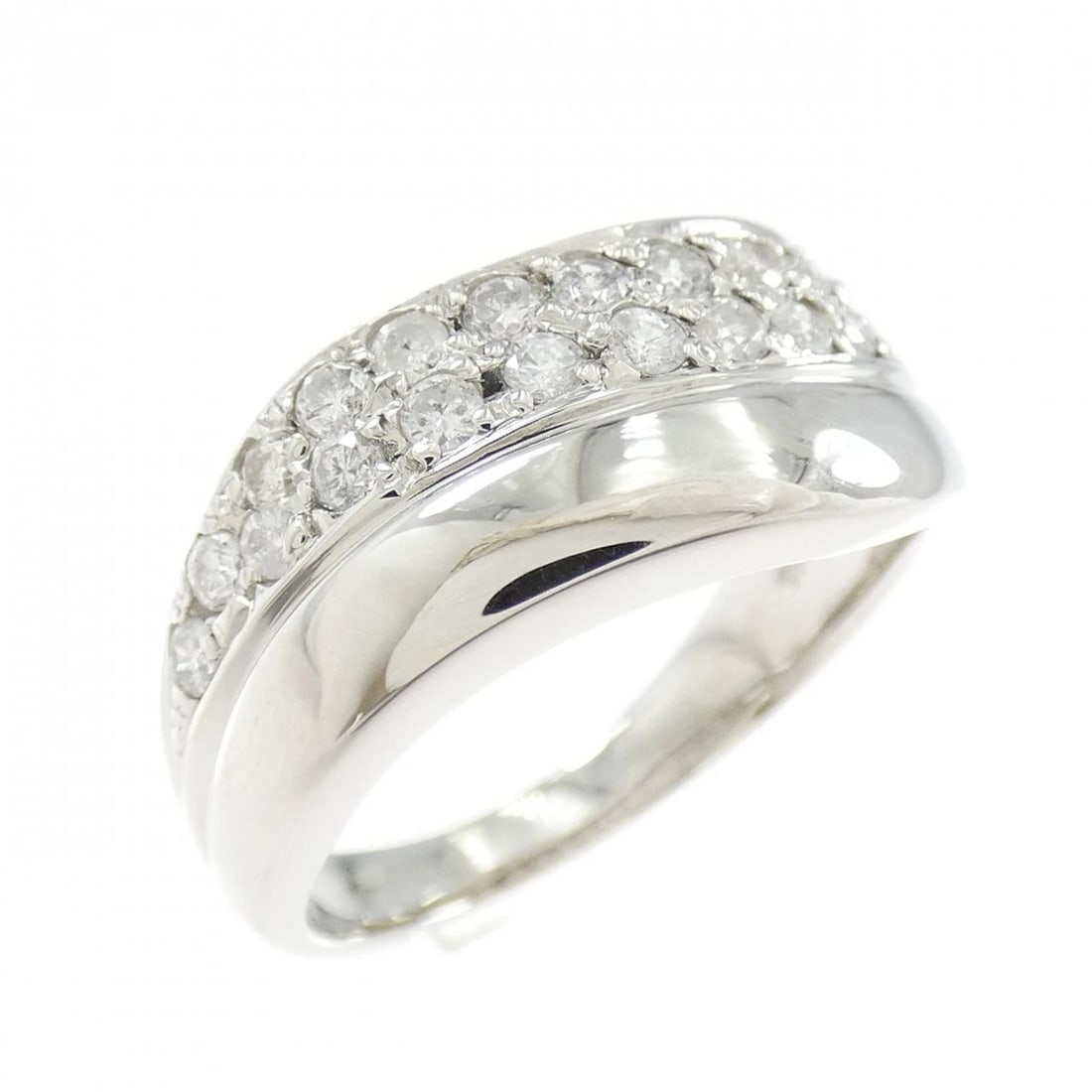 PT850 DIAMOND RING: PT850 Diamond Ring Brand: Unbranded Type/Style: Diamond Ring Material: PT850, Main Stone/Creation Natural Color: Silver Size: US 6 1/2 Accessories: None Accessories Notice: When purchasing pre-owned