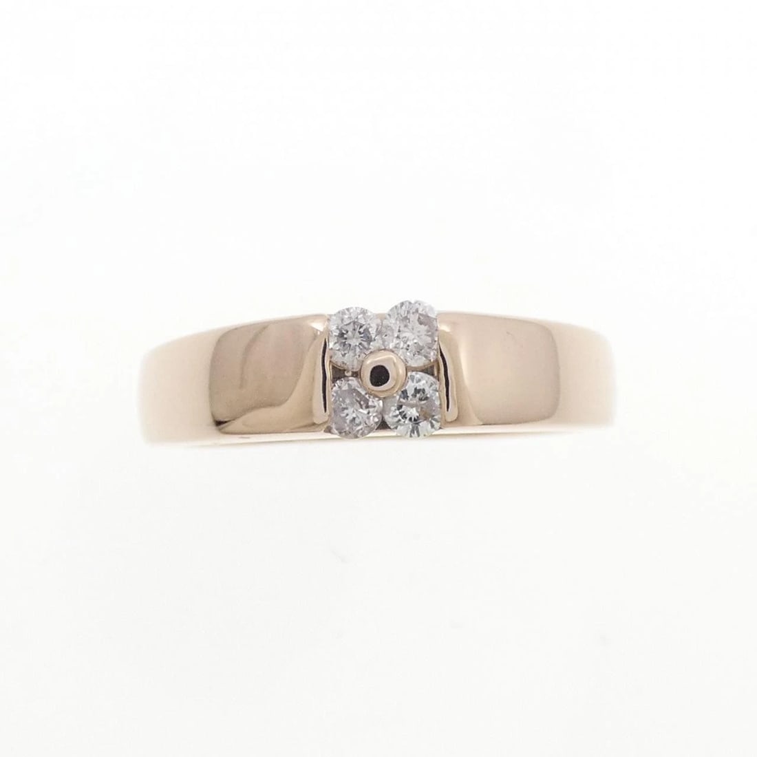 K18PG FLOWER DIAMOND RING - 2