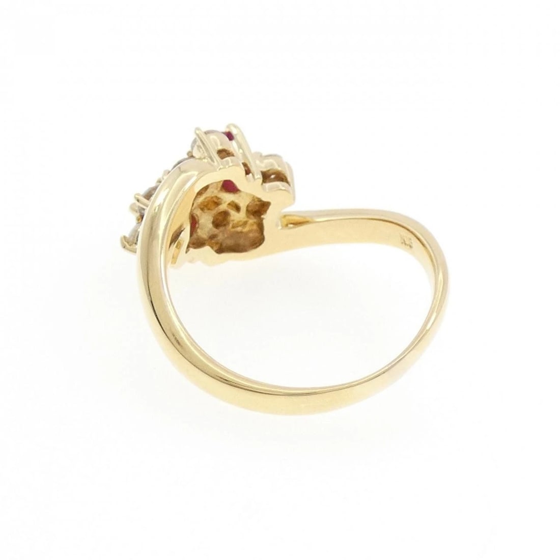18K YELLOW GOLD RUBY RING - 2