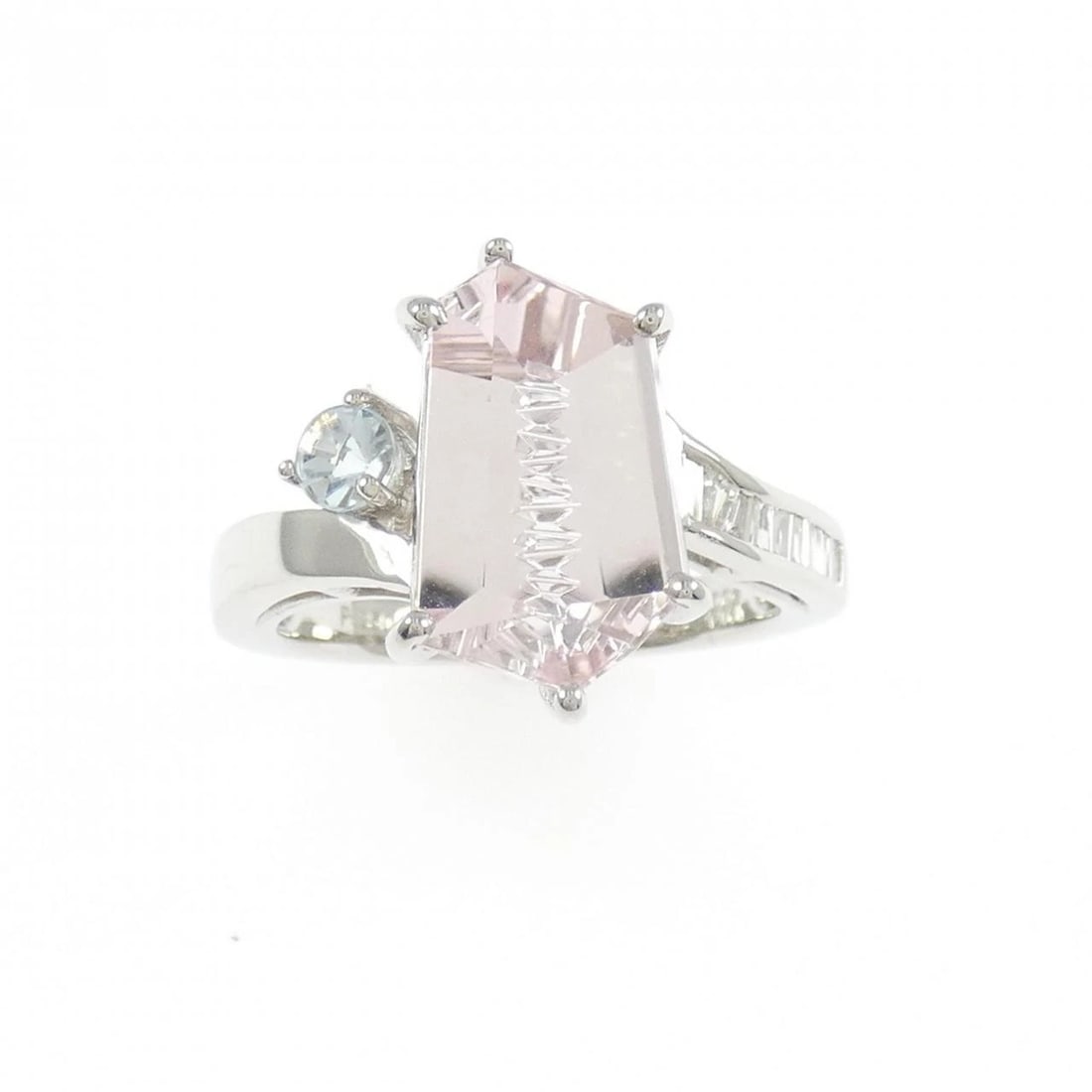 PT950 COLOR STONE RING - 2