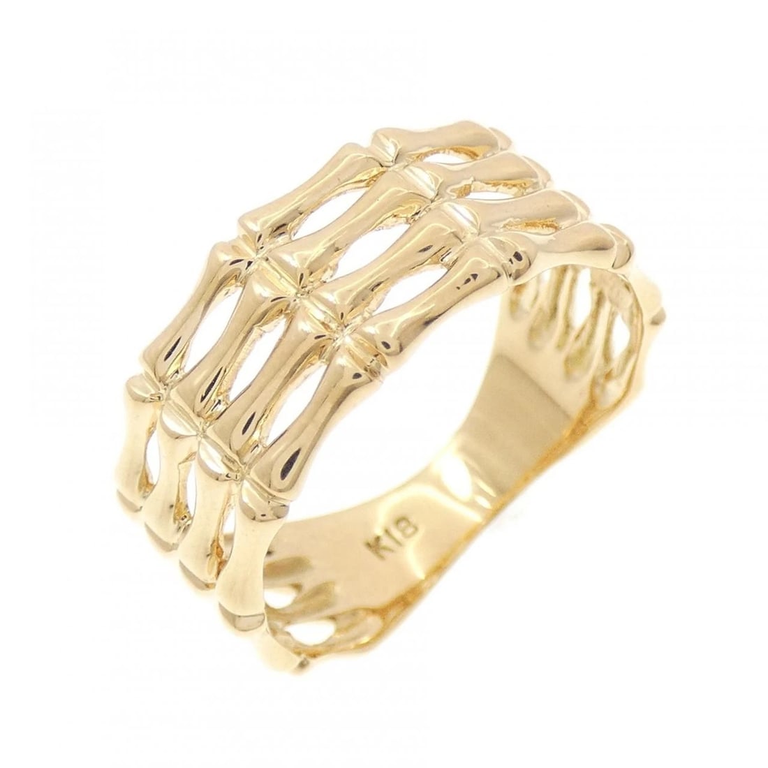 K18YG RING: K18YG ring Brand: Unbranded Type/Style: Ring Material: 18K Yellow Gold, Color: Yellow Gold Size: US 5 1/2 Accessories: None Accessories Notice: When purchasing pre-owned goods, please refer to the