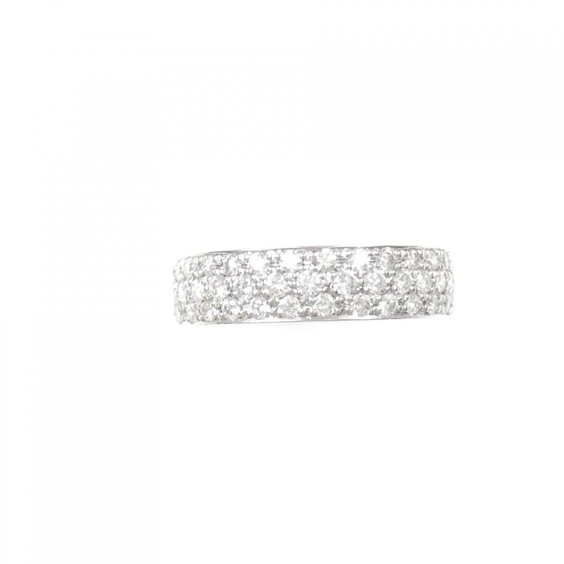 K18WG PAVE DIAMOND RING - 2