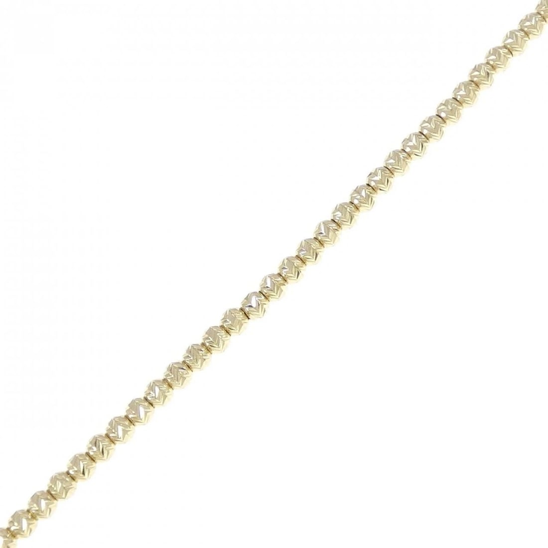 K18YG BRACELET: K18YG bracelet Brand: Unbranded Type/Style: bracelet Material: 18K Yellow Gold, Color: Yellow Gold Size: 19cmActual Size Max width approx: 2.5mm Accessories: None Accessories Notice: When purchasing