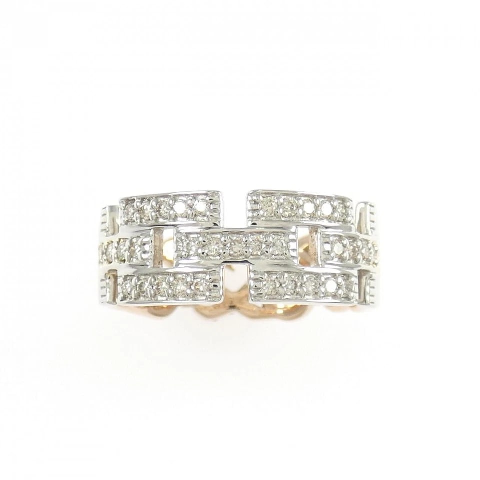 K18PG/PT900 HEART DIAMOND RING - 4