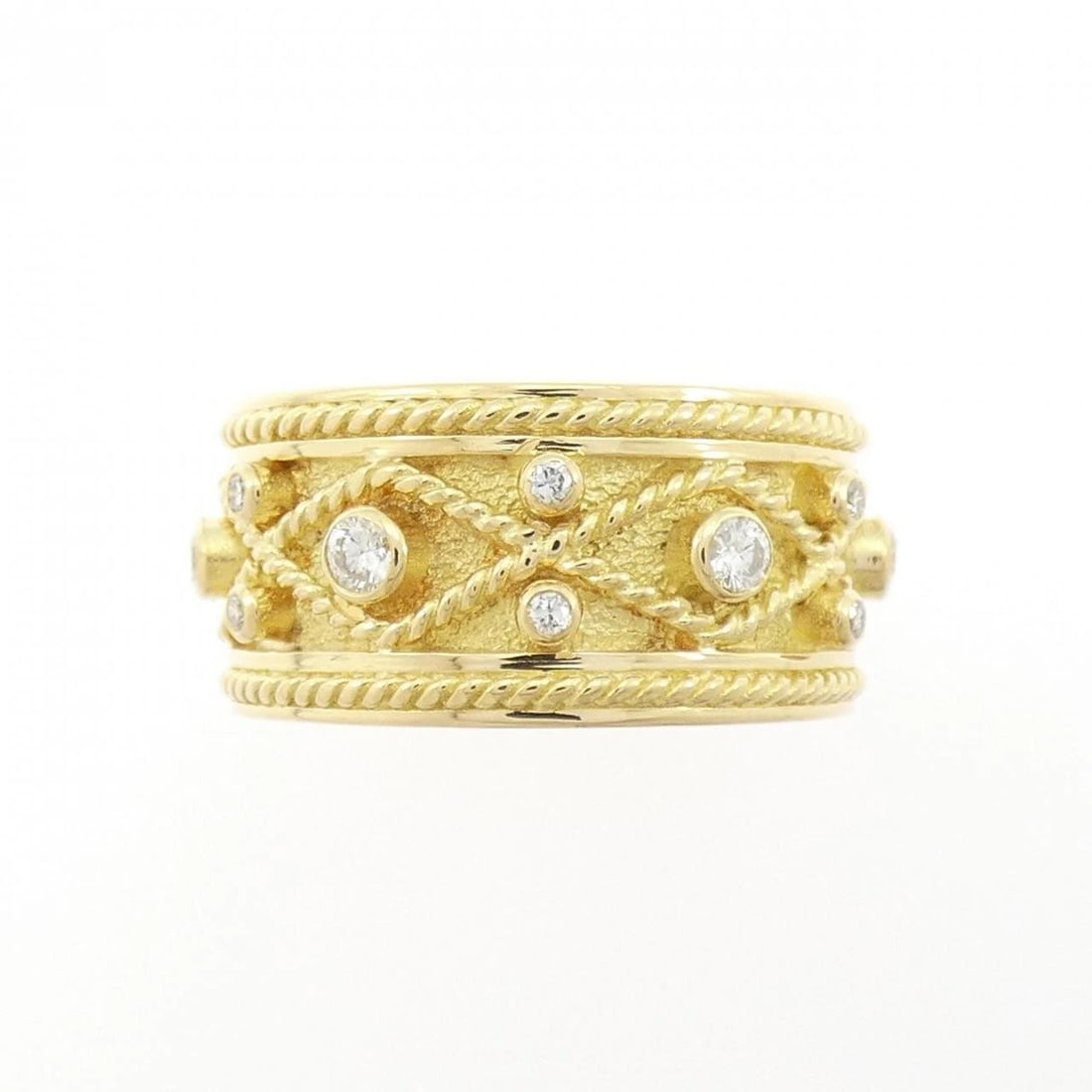750YG DIAMOND RING - 2