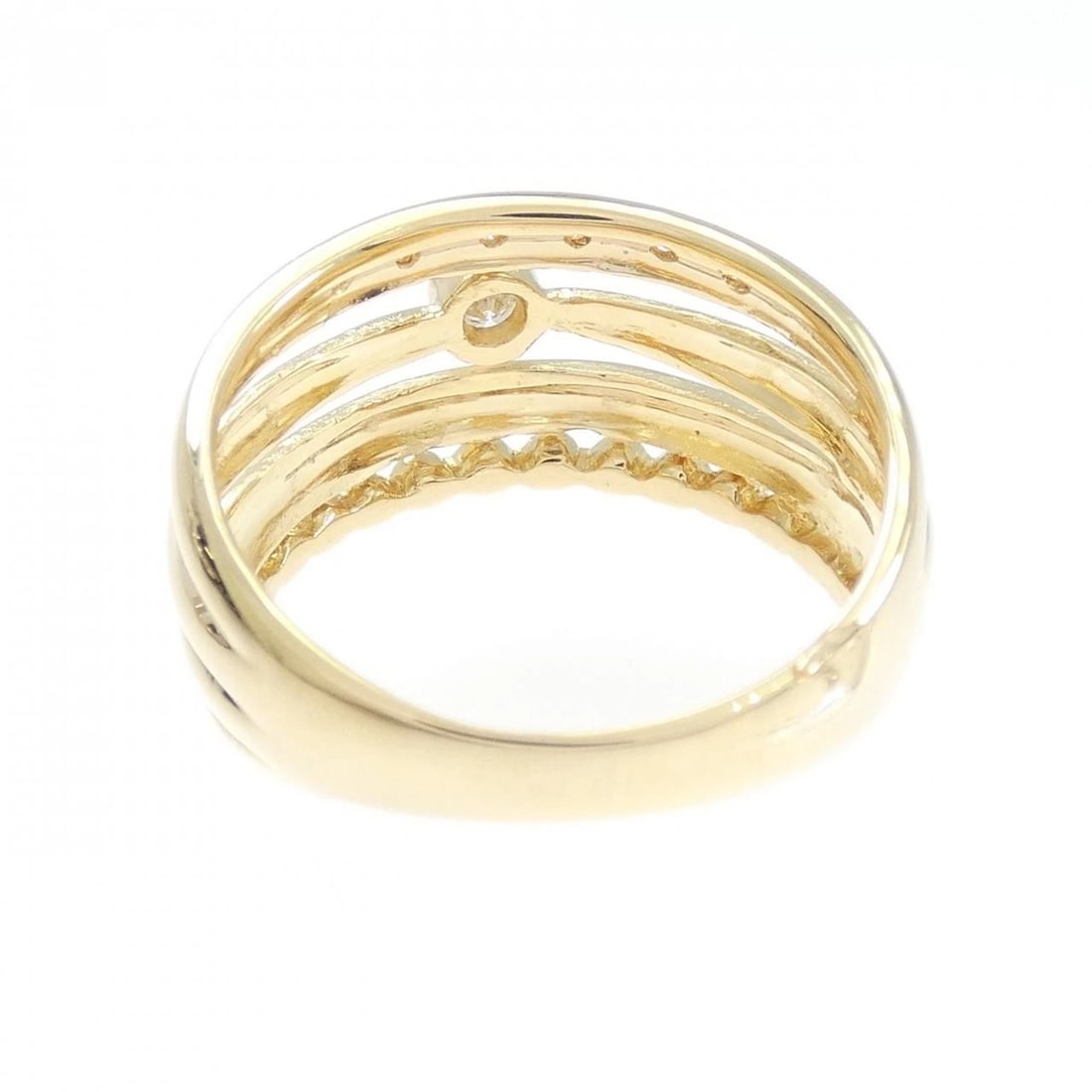 K18YG DIAMOND RING - 3