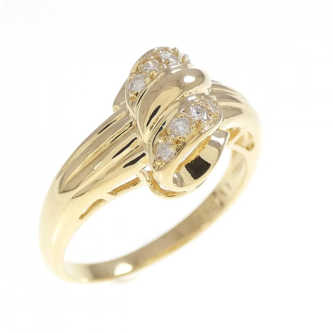 K18YG DIAMOND RING: K18YG Diamond Ring Brand: Unbranded Type/Style: Diamond Ring Material: 18K Yellow Gold, Main Stone/Creation Natural Color: Yellow Gold Size: US 5 3/4 Accessories: None Accessories Notice: When