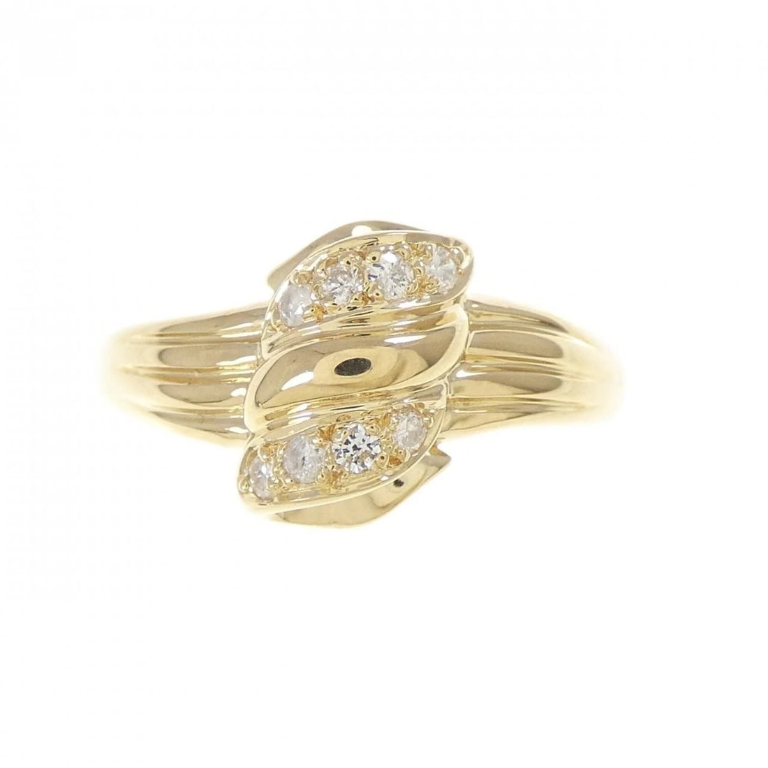 K18YG DIAMOND RING - 2