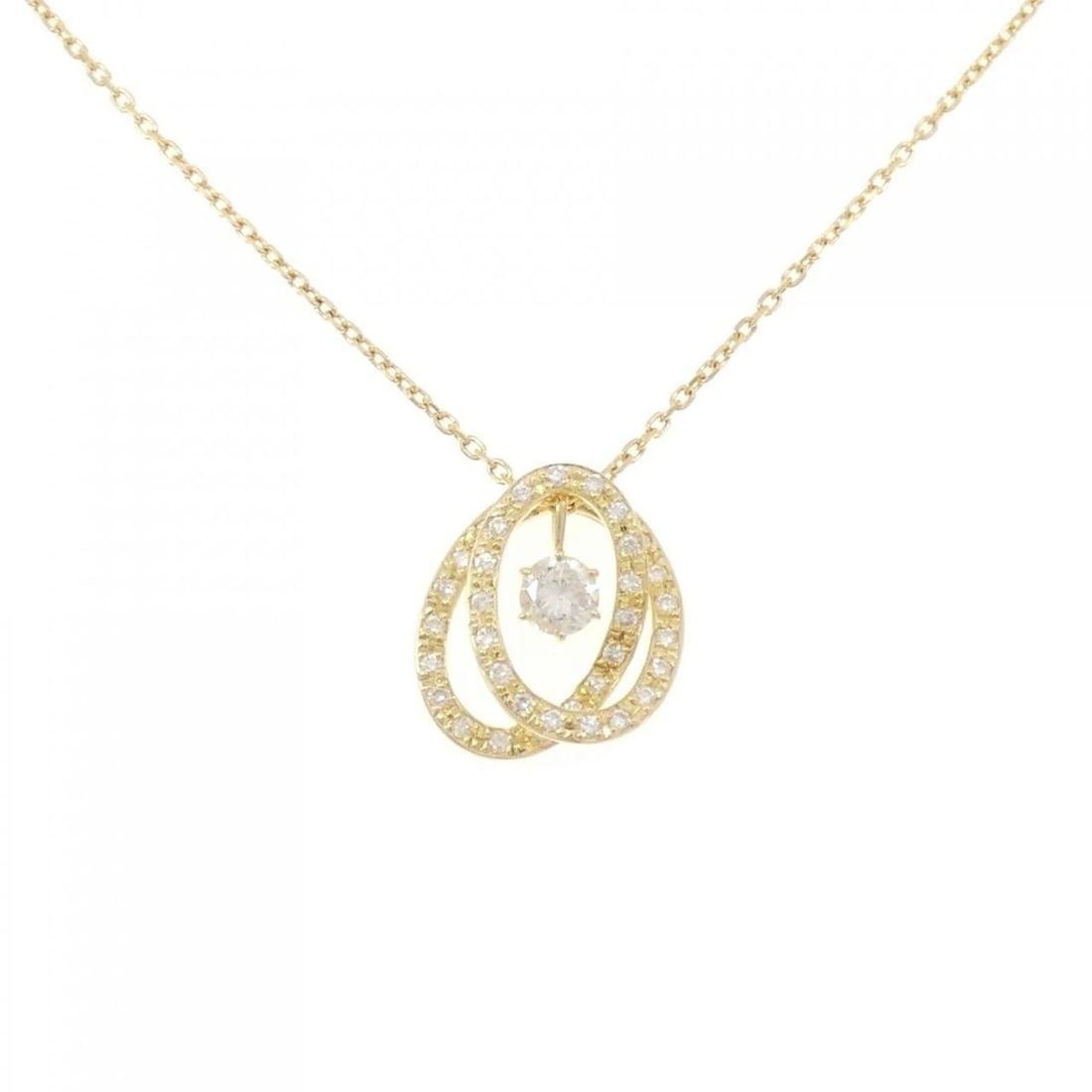 K18YG 2WAY DIAMOND NECKLACE (1 of 5)