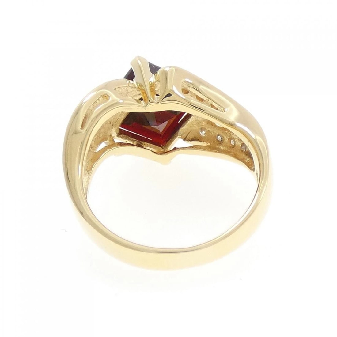 K18YG GARNET RING - 3