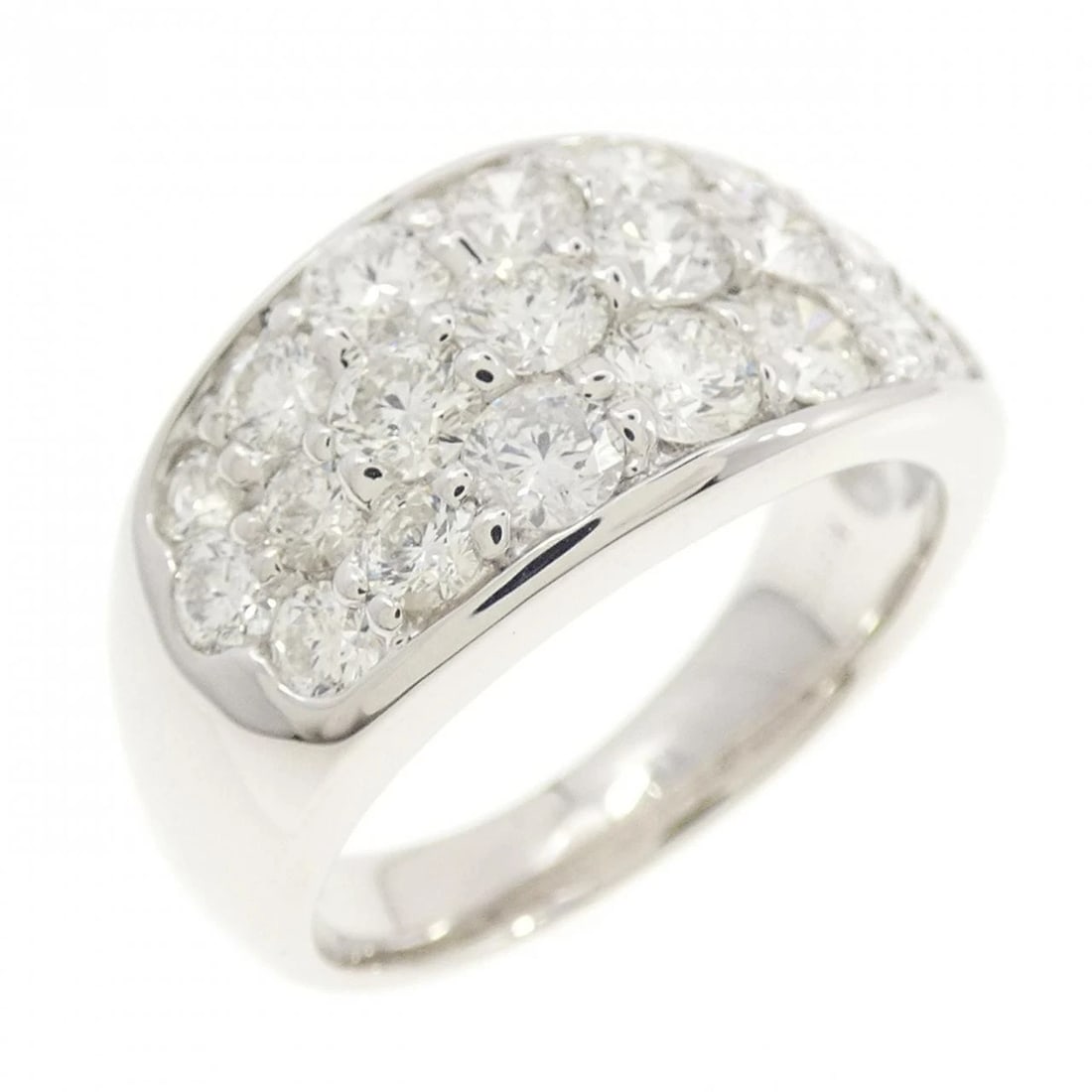 K18WG DIAMOND RING: K18WG Diamond Ring Brand: Unbranded Type/Style: Diamond Ring Material: K18WG, Main Stone/Creation Natural Color: White Gold Size: US 6 1/4 Accessories: None Accessories Notice: When purcha