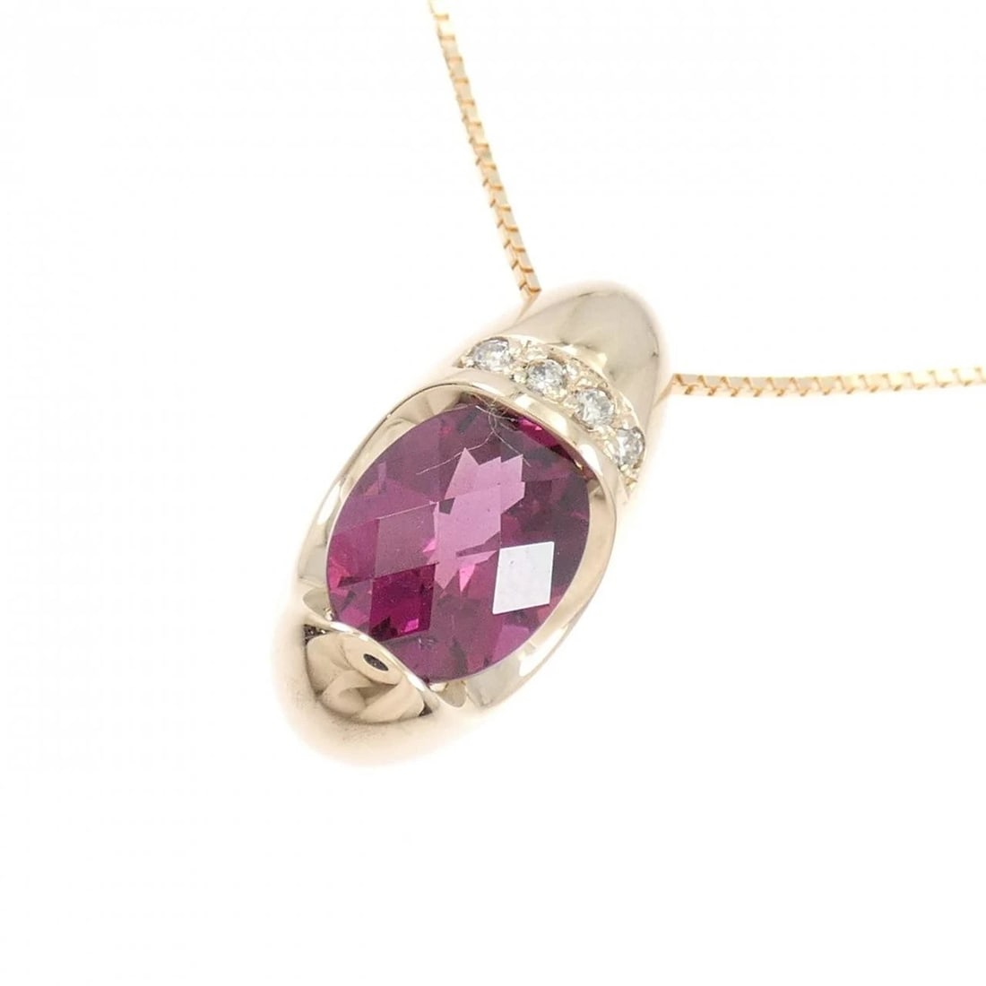 K18PG GARNET NECKLACE - 3